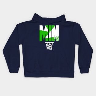 Minnesota Throwback Basketball MIN Kids Hoodie